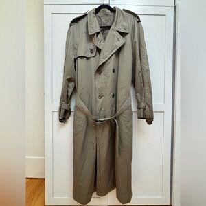 Men's Comme Ca Du Mode Olive lined Trench Coat size M
